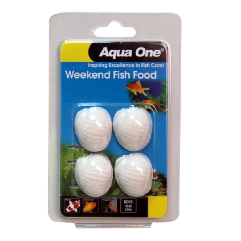 Aqua One Weekend Fish Food 4 Pack
