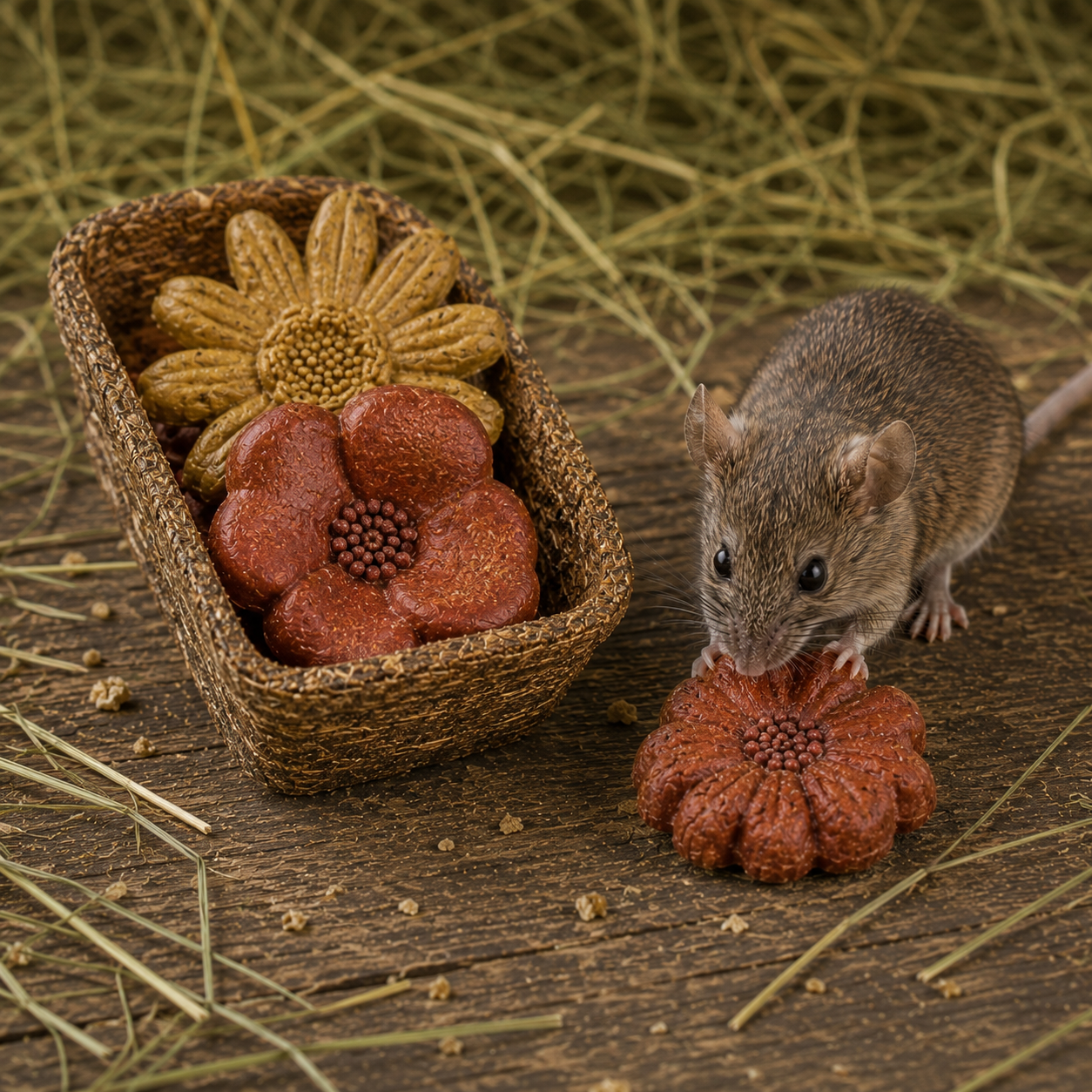 Pet One Small An Treat Flower Basket 3pcs