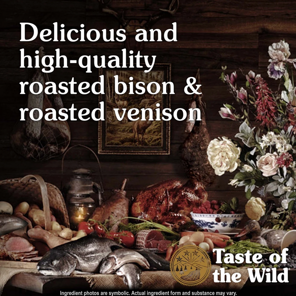 Taste of the Wild | High Prairie | Grain-Free Adult Dog Food – Roasted Bison & Venison