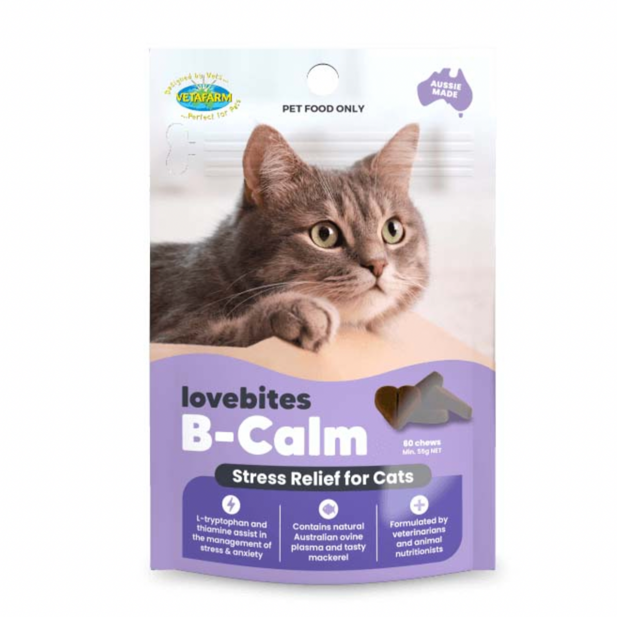 Love Bites B-Calm 60 chews - Cats