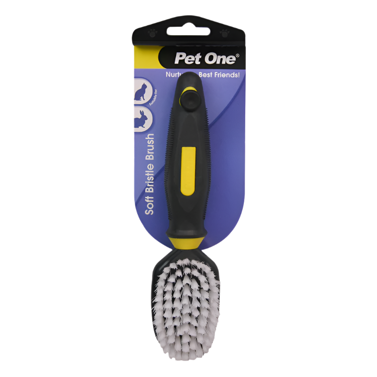 Pet One Grooming - Cat & Small Animal Soft Bristle Brush