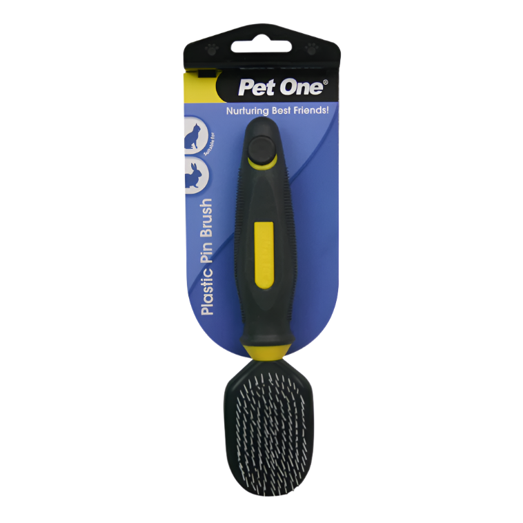 Pet One Grooming - Cat & Small Animal Plastic Pin Brush