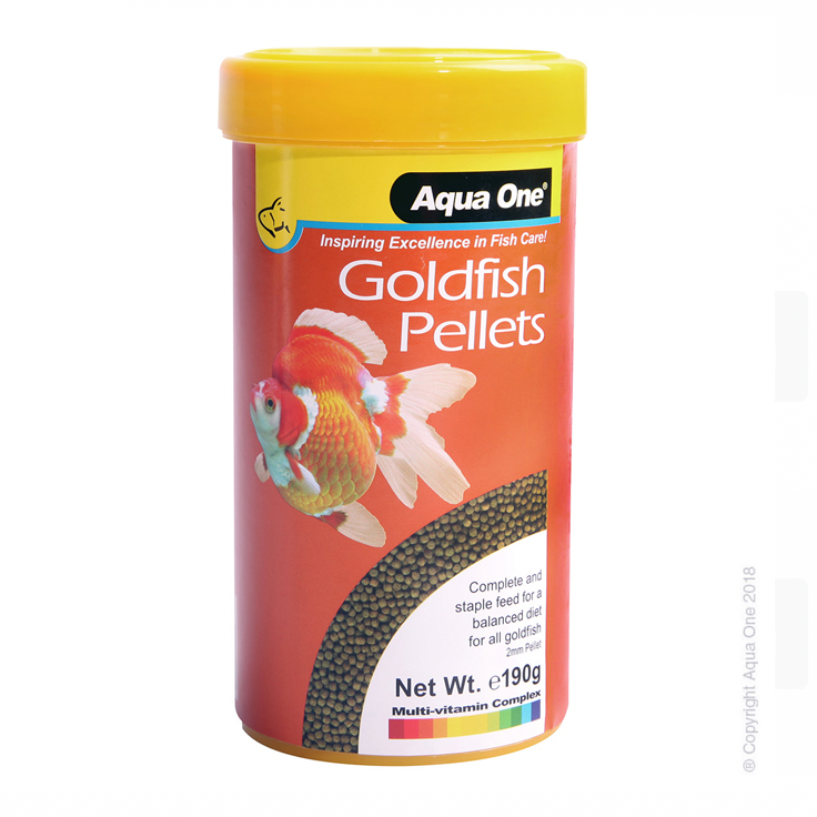 Aqua One Goldfish Pellet Food 2mm 190G