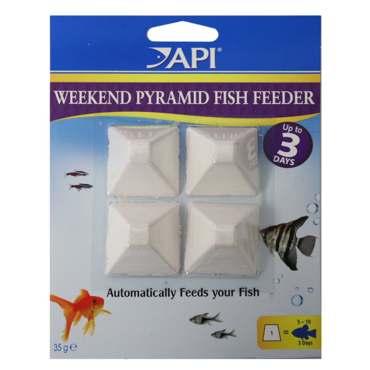 API Weekend Pyramid Fish Feeder 3 day