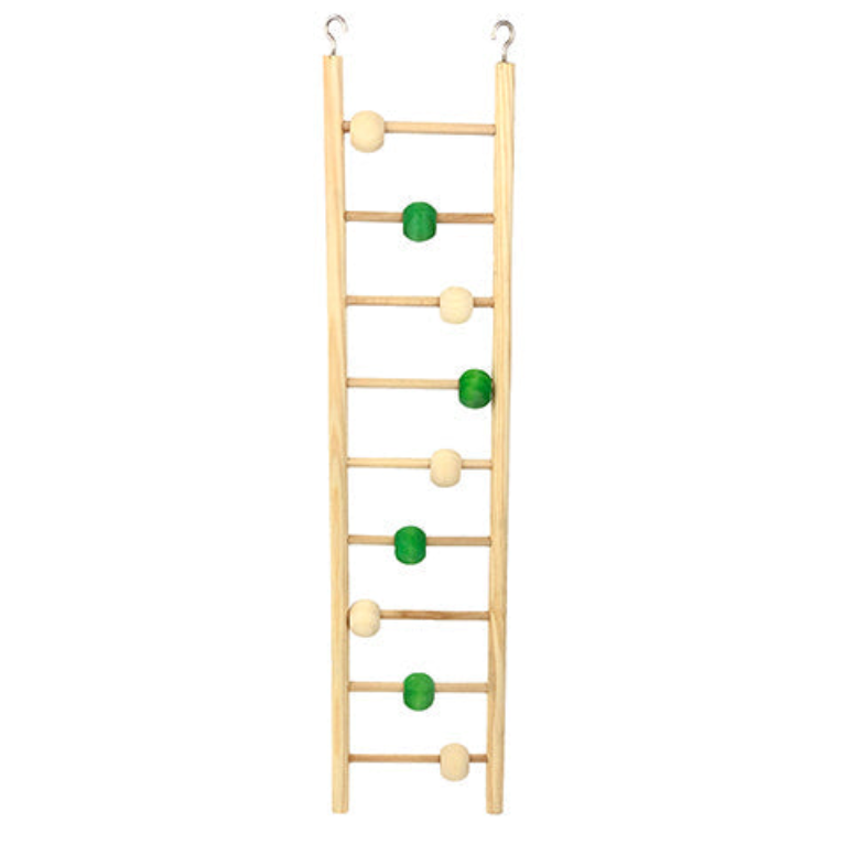 Avian Care Bird Wooden Ladder With Beads 9 Rung