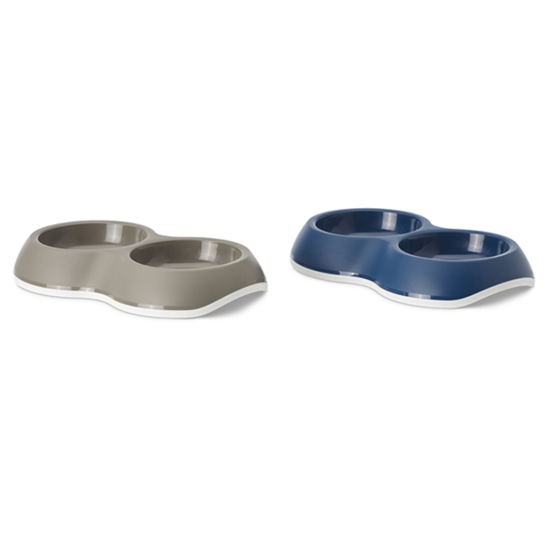 Savic Delice Double Cat/Dog Bowl with Non Slip Rim 10.5cm Asst Colours