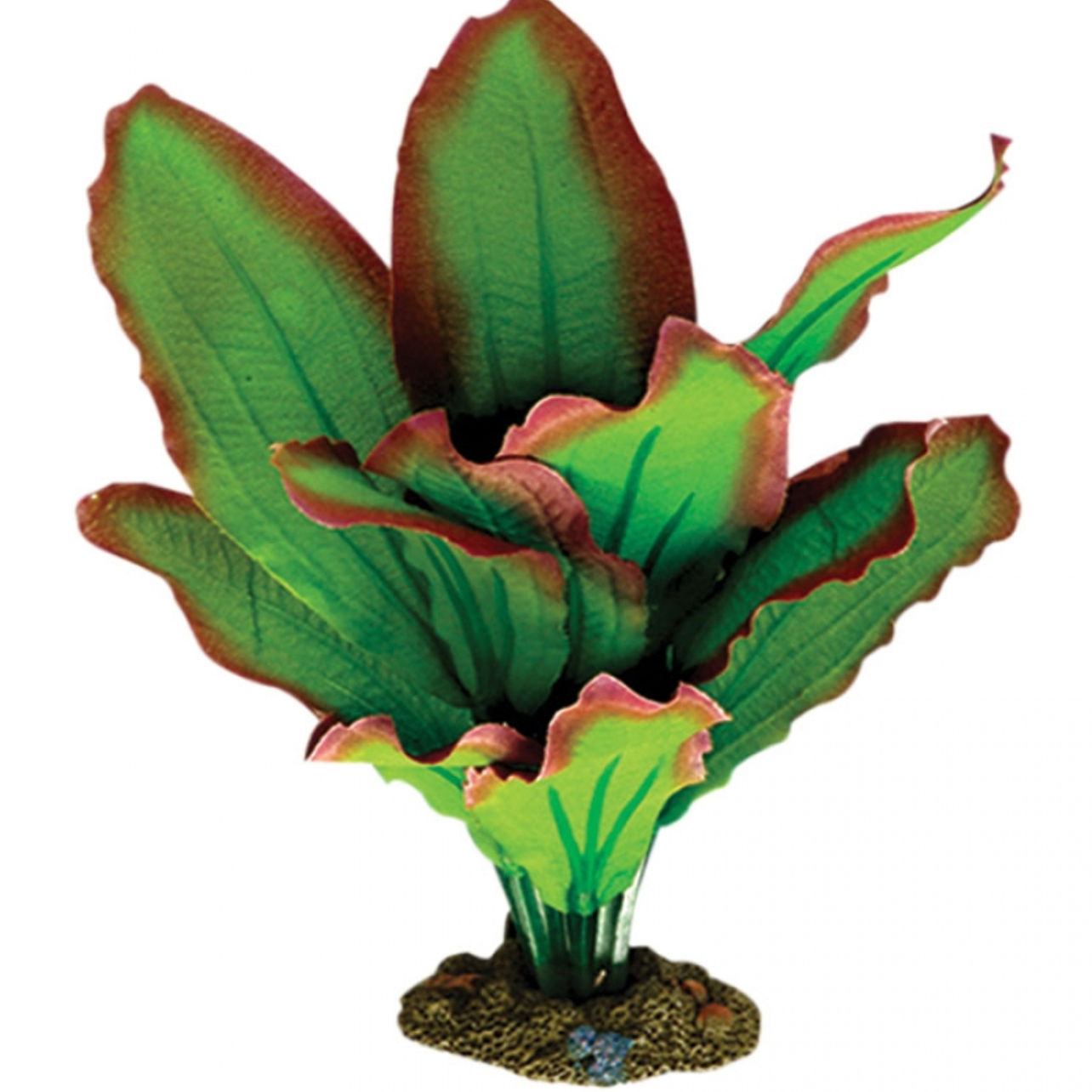 Aqua One Silk Plant - Amazon Red/Green 20cm