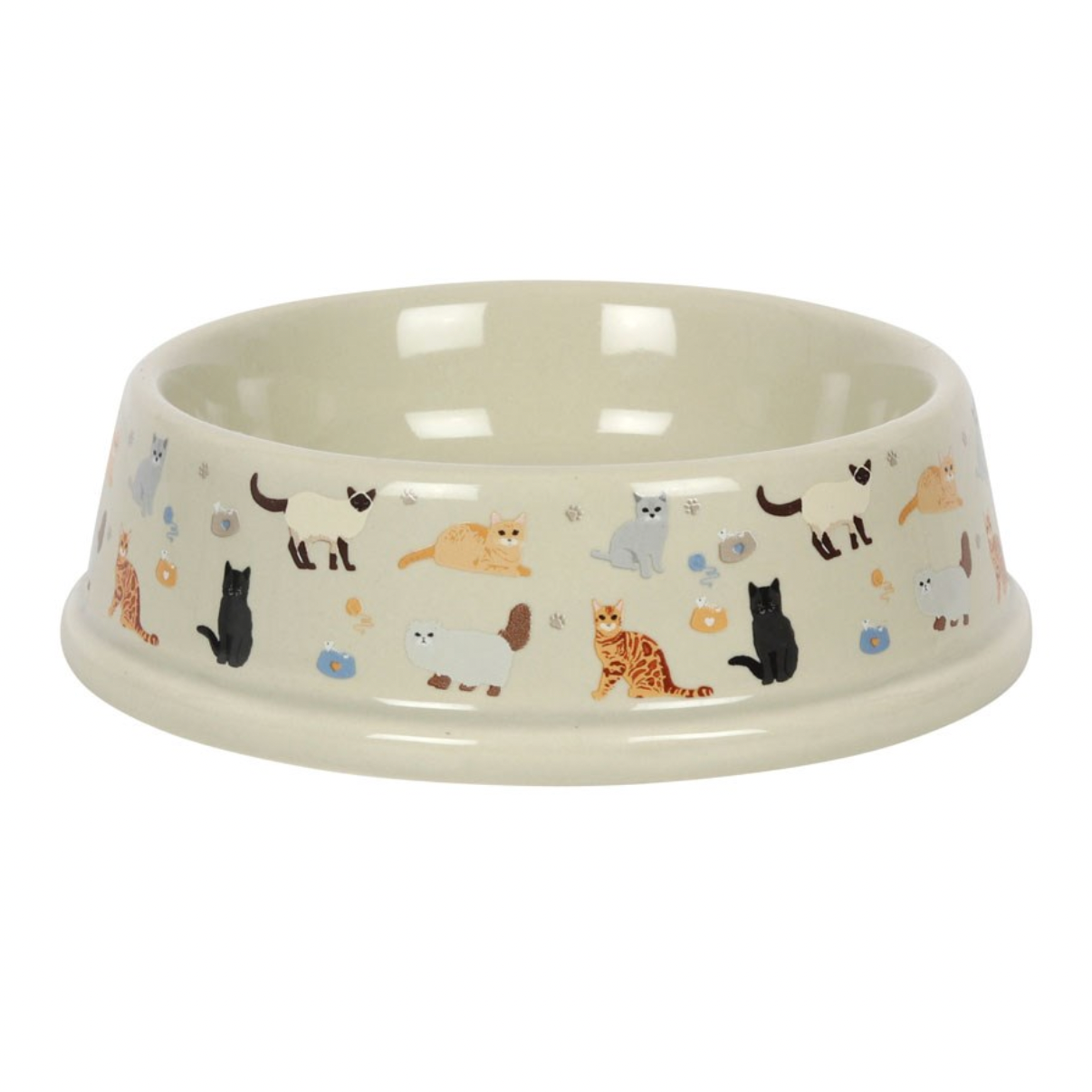 Cat Print Food Bowl