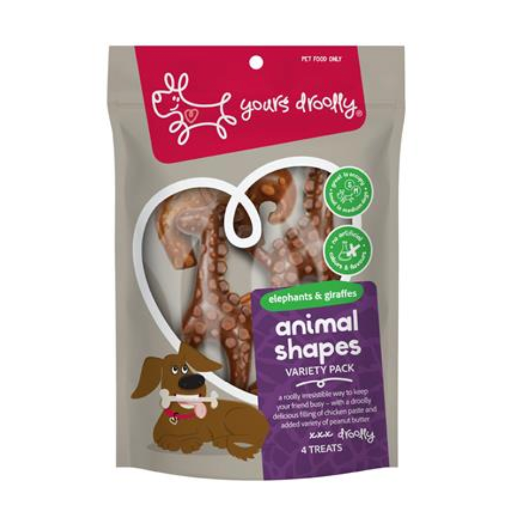 Yours Droolly Animals Variety w Chick Paste 4pk