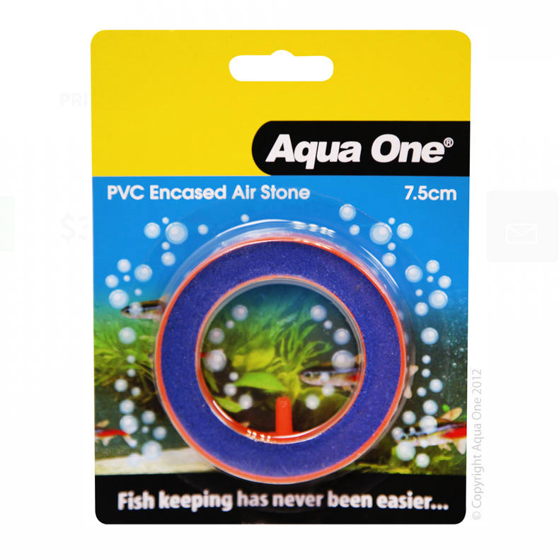 Aqua One Air Stone - PVC Encased Beauty Round 7.5cm