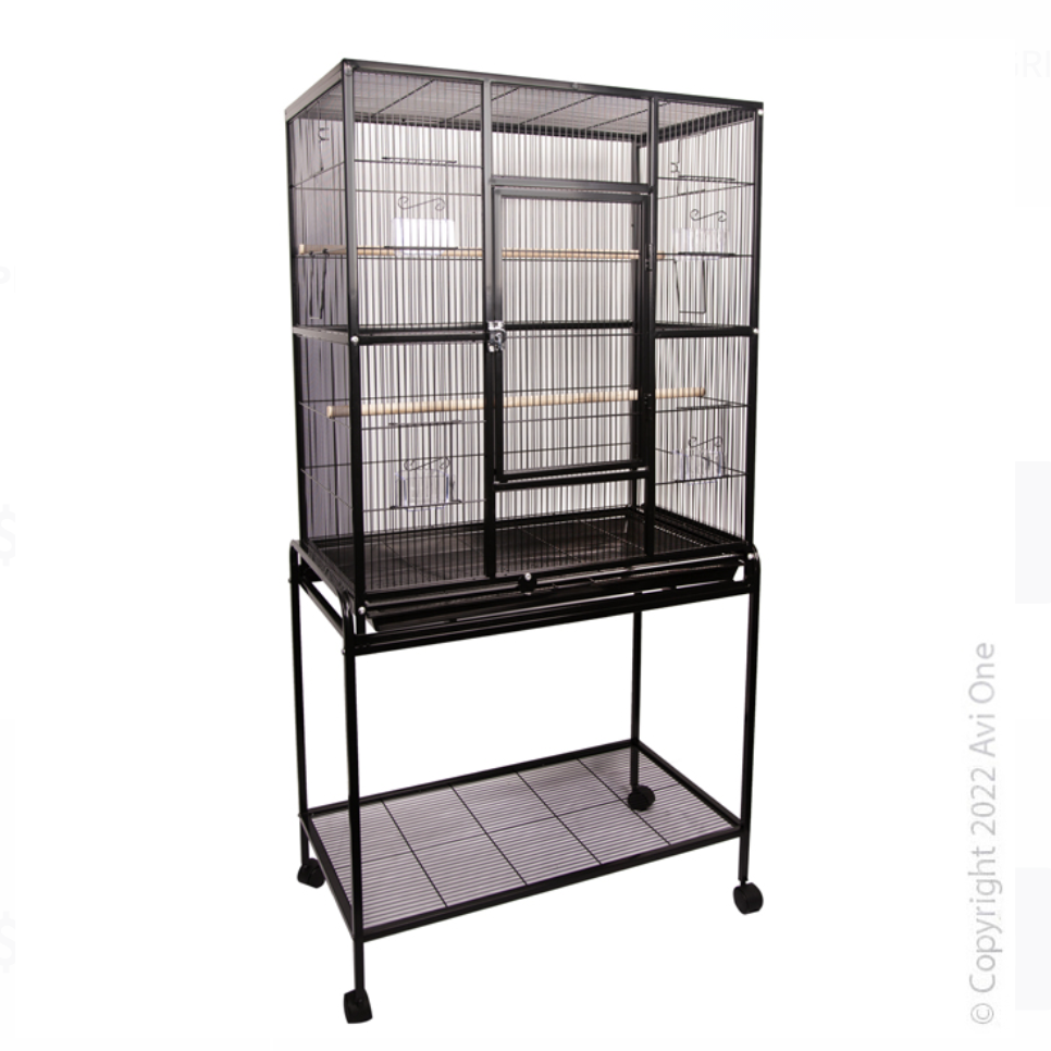 Avi One Bird Cage - 604 - Square Black