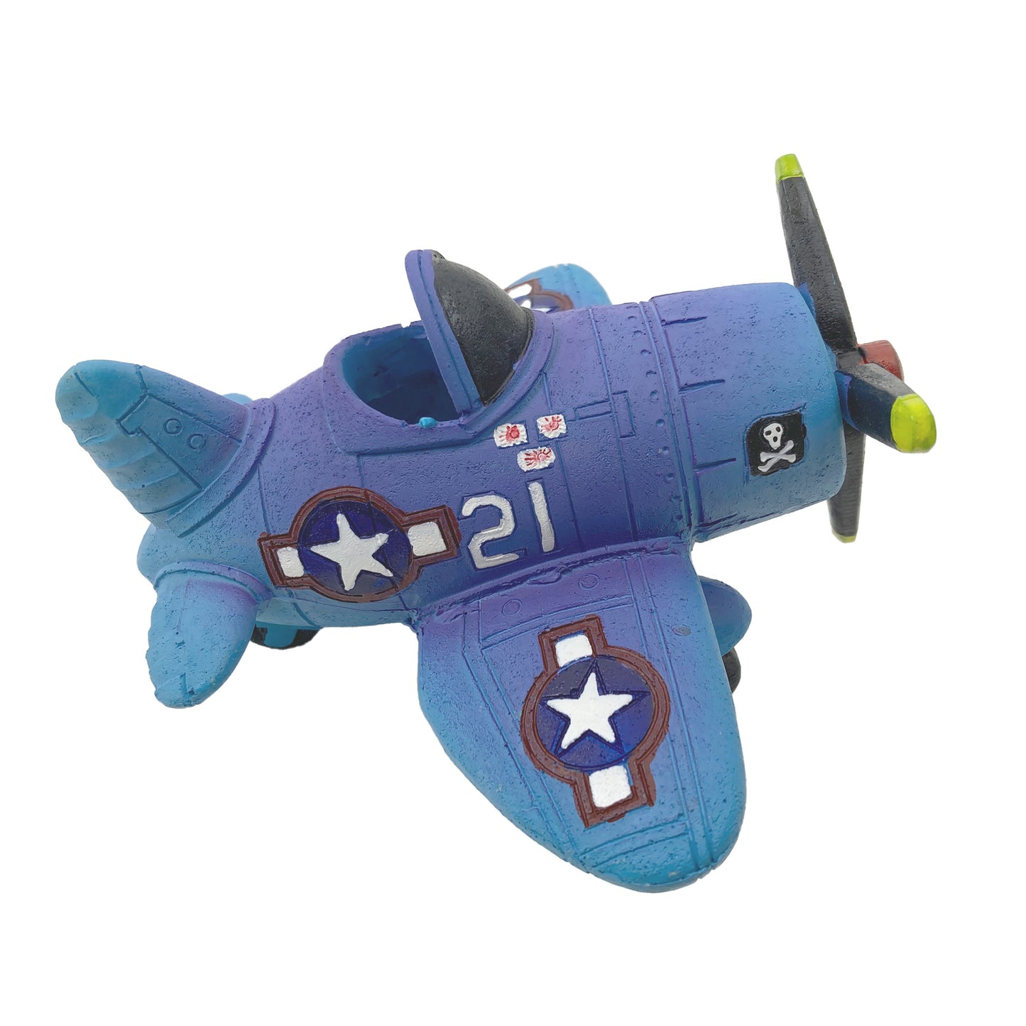 Aqua Care Aquarium Decor Ornament Aeroplane