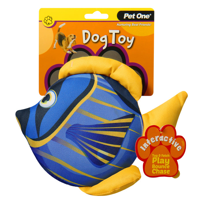 Pet One Dog Toy Angelfish With Big Squeaker