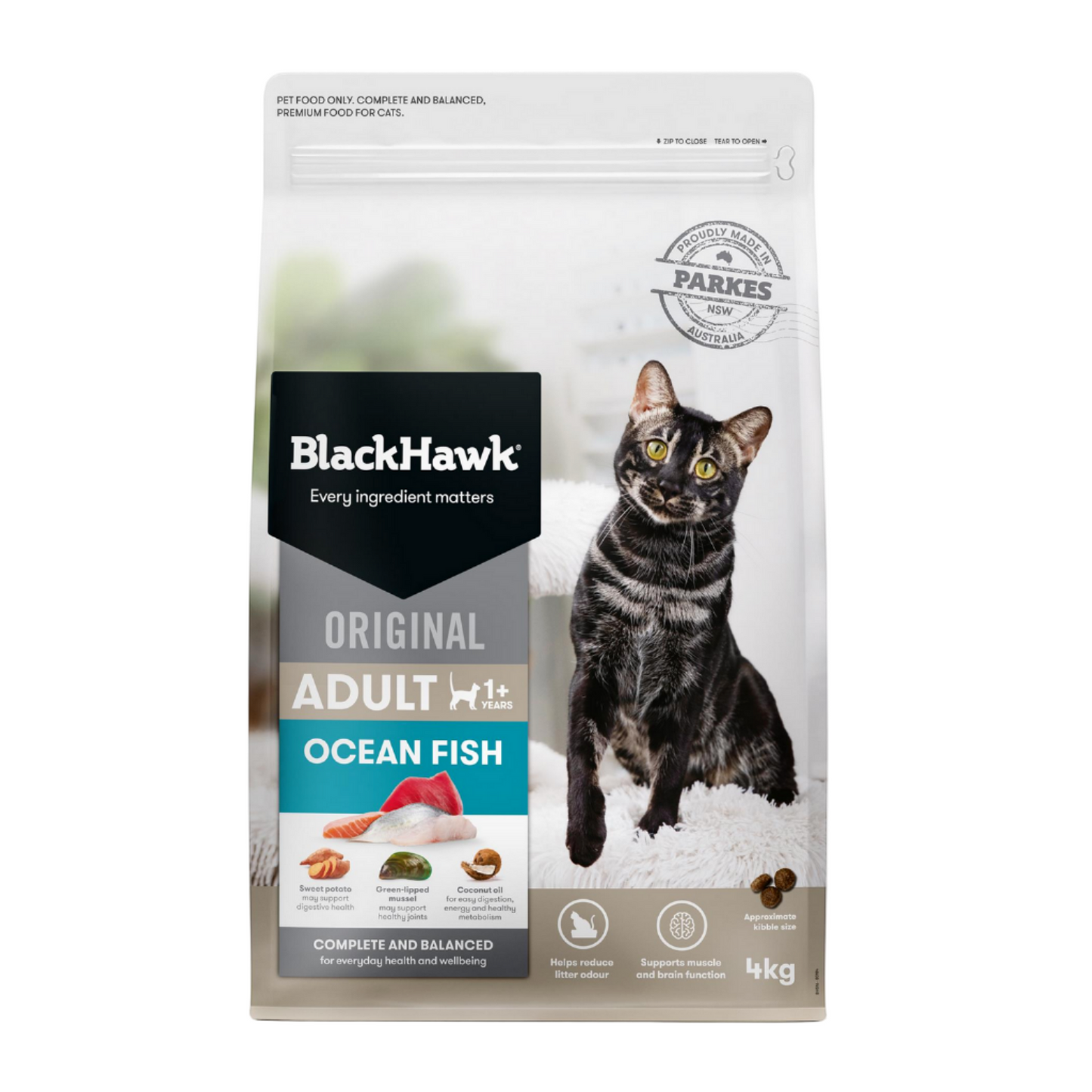 Black Hawk Adult Cat - Ocean Fish