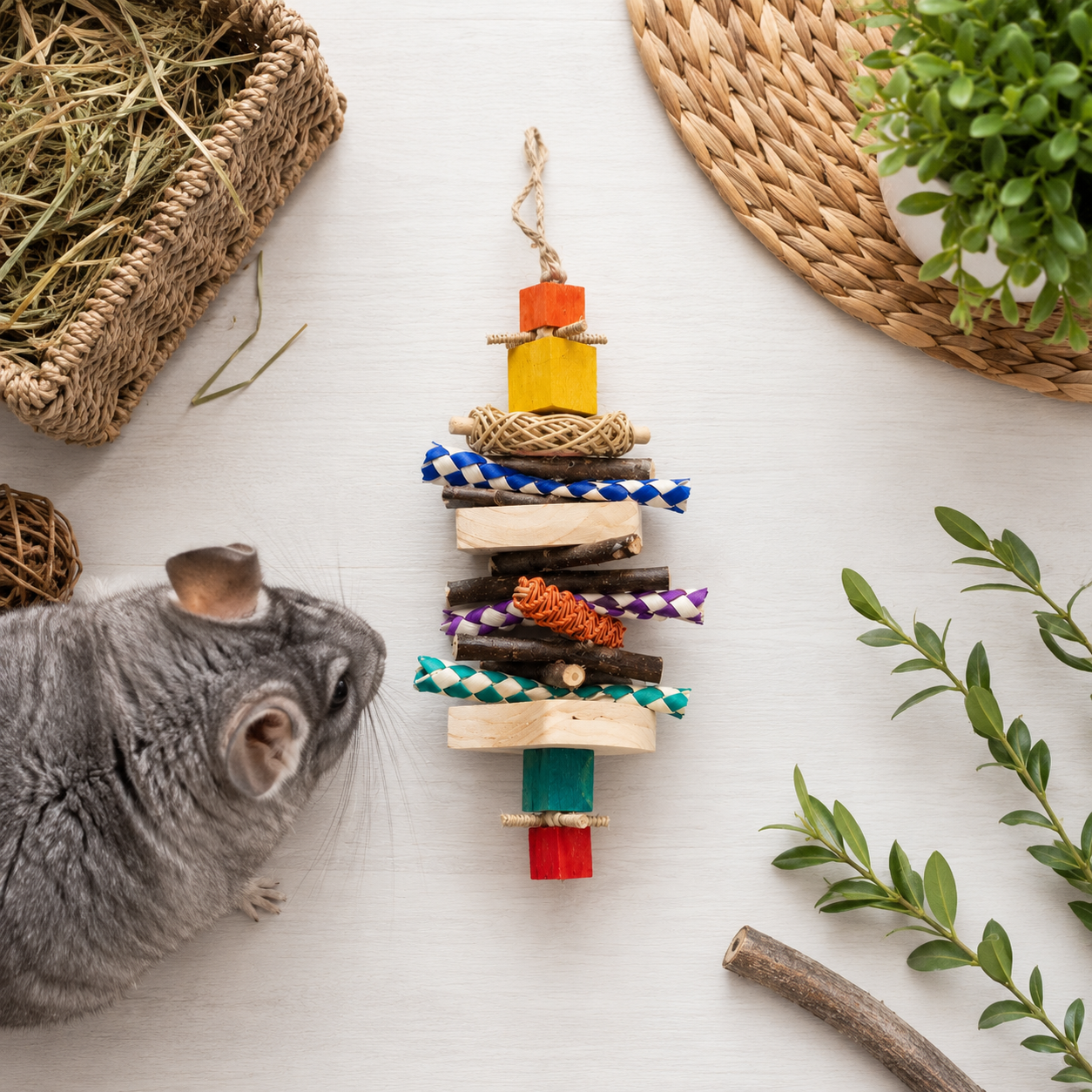 Chinchilla Pine Star Chew Toy