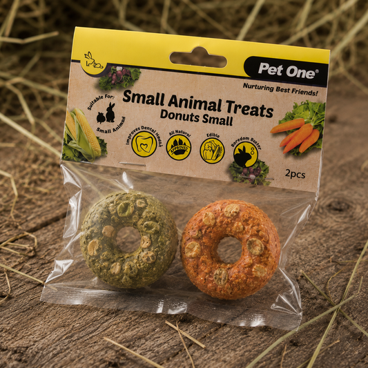 Pet One Small An Treat Donuts Small 2pcs Green/Orange