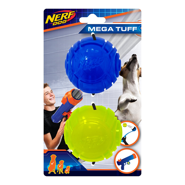 Nerf Sonic Ball TPR Translucent 2pk Blue/Green