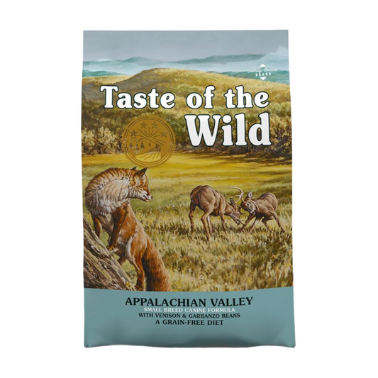 "Taste of the Wild Appalachian Valley Small Breed Dog Food – Venison & Garbanzo Bean Recipe"