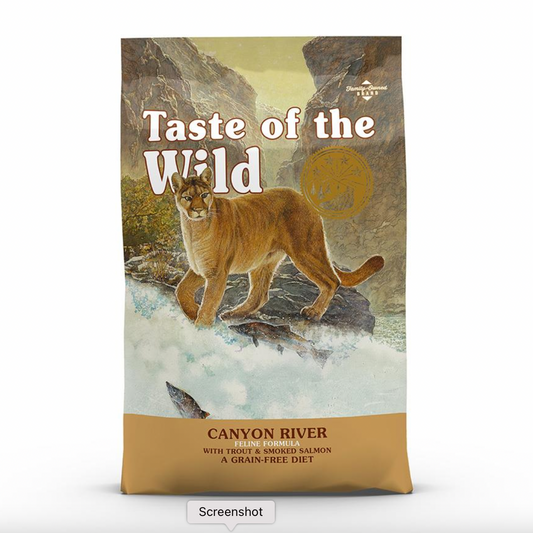 "Taste of the Wild Canyon River Cat Food – Grain-Free Trout & Salmon Recipe"