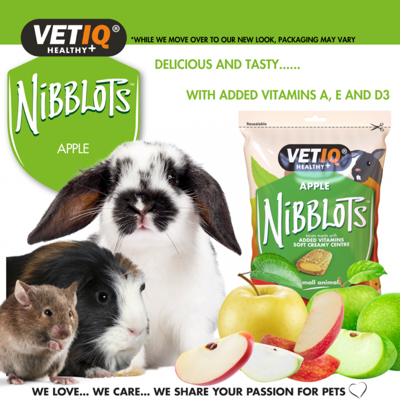 Nibblots Apple – Cream-Filled Treats for Small Animals
