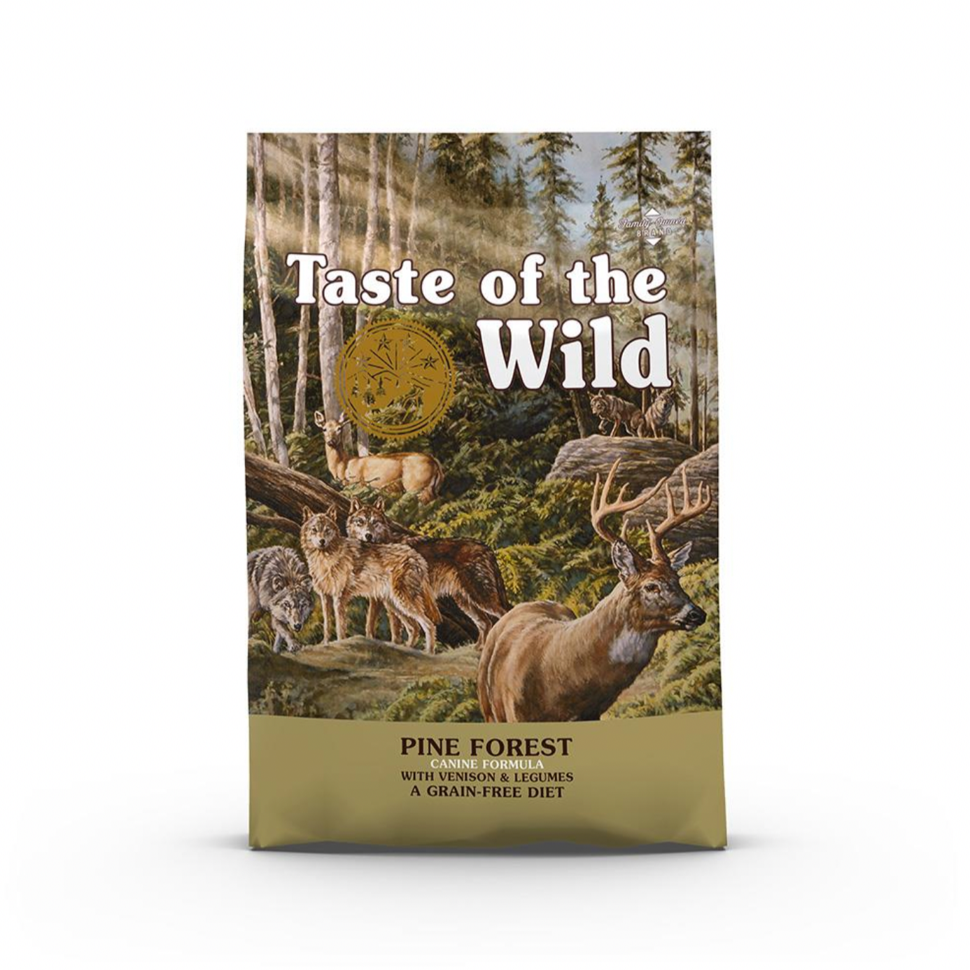 Taste Of The Wild Pine Forest Dog Food – Grain-free formula with venison, lentils & omega fatty acids.
