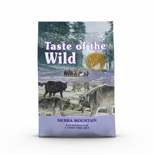 Taste Of The Wild Sierra Mountain Dog Food – Grain-free roasted lamb formula for all life stages, 12.2kg bag