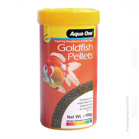 Aqua One Goldfish Pellet Food 2mm 190G