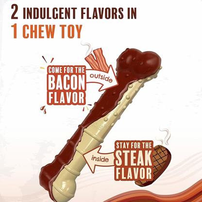 Power Chew Basted Bone Twin Pack