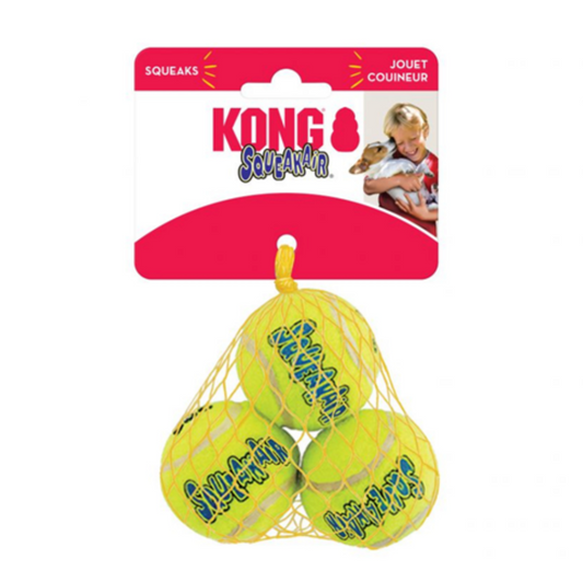 KONG Air Puppy Squeaker Tennis Ball Small 3pk