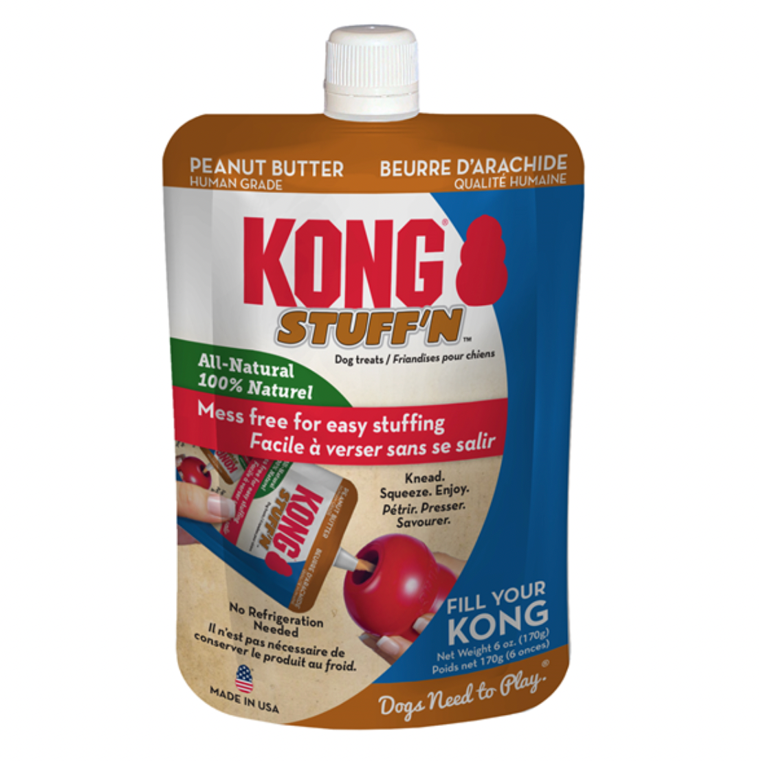 KONG Stuff'N All Natural Peanut Butter 6 oz