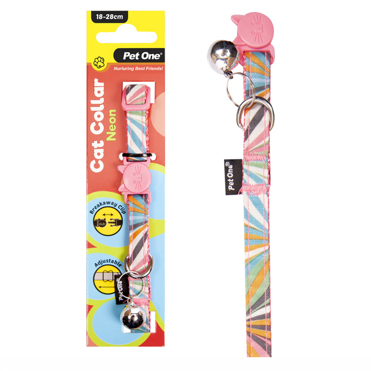 Pet One Cat Collar Neon 18-28cm