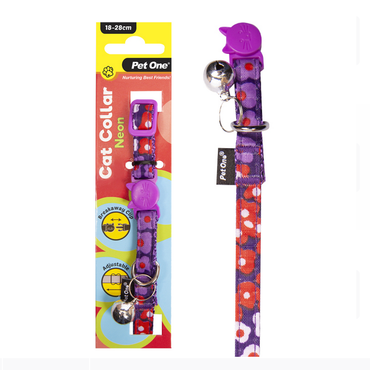 Pet One Cat Collar Neon 18-28cm