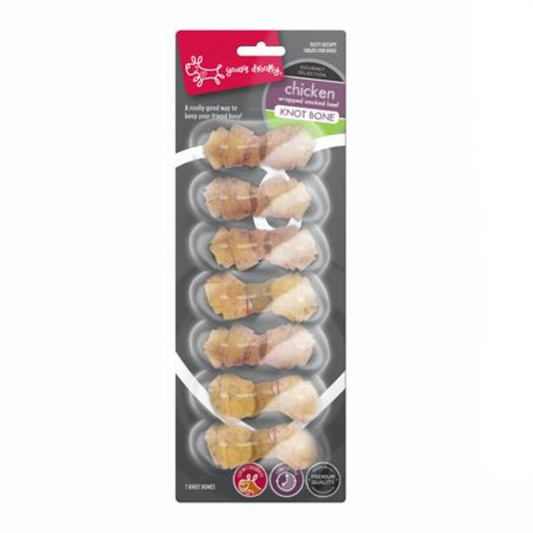 Yours Droolly KnotBone Chicken Wrapped 7pk