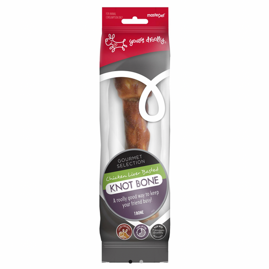 Yours Droolly KnotBone Chicken/Liver 25cm
