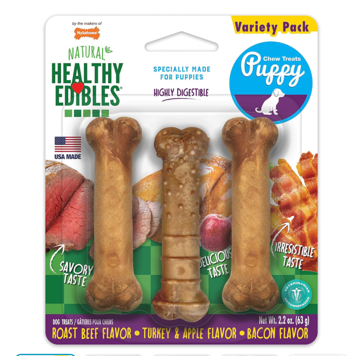 Healthy Edibles Puppy Starter Kit 3pk - Petite
