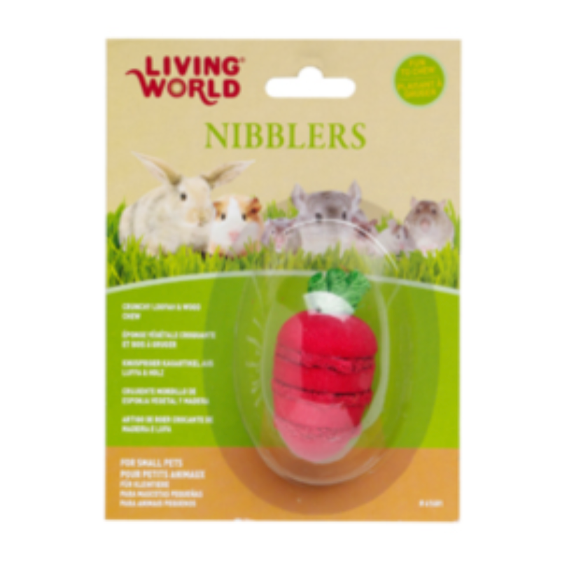 LW Nibblers Wood Chews Loofah & Strawberry