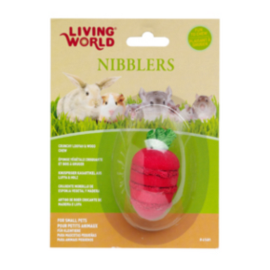 LW Nibblers Wood Chews Loofah & Strawberry
