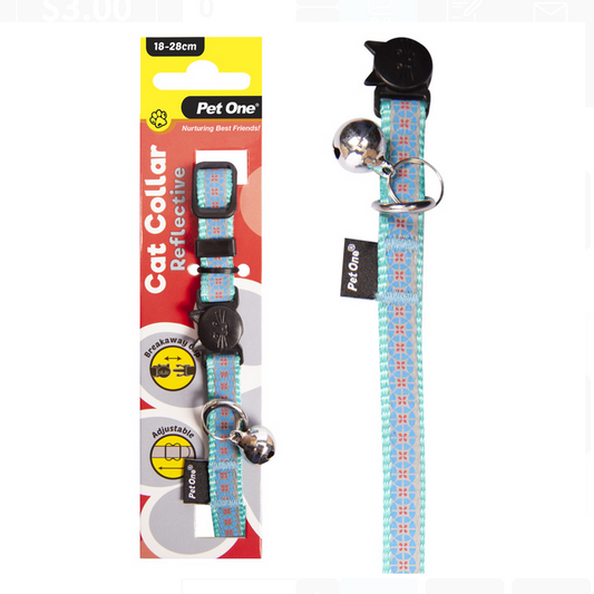 Pet One Cat Collar Reflective 18-28cm