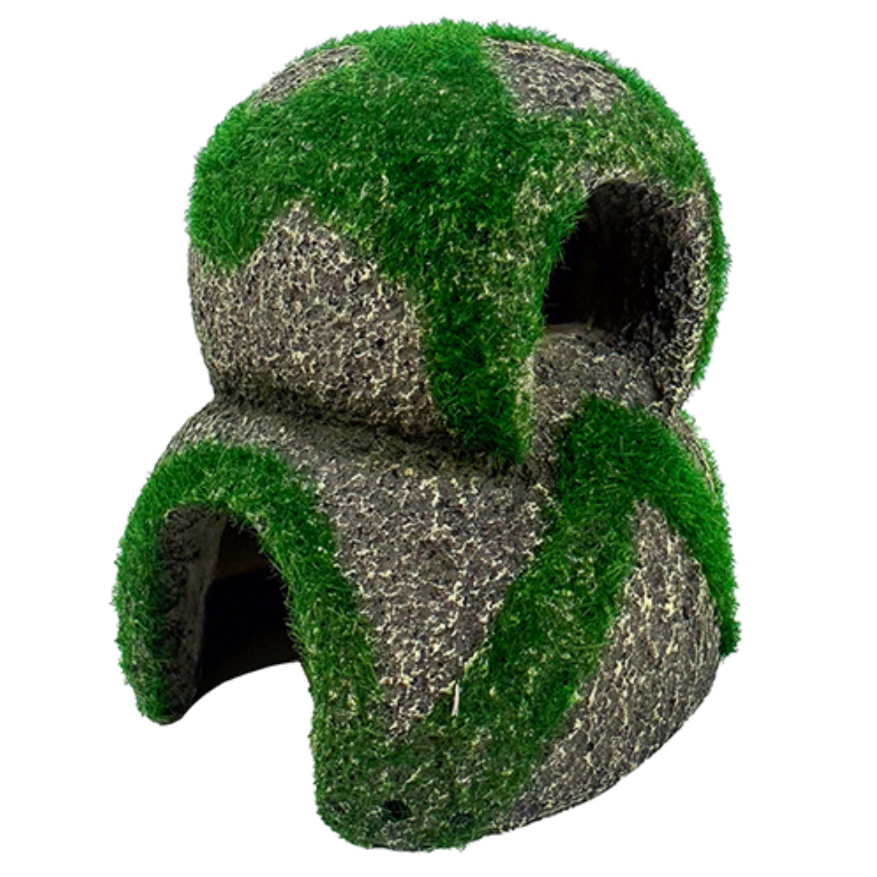 Aqua Care Aquarium Decor Ornament Moss Hideaway Double