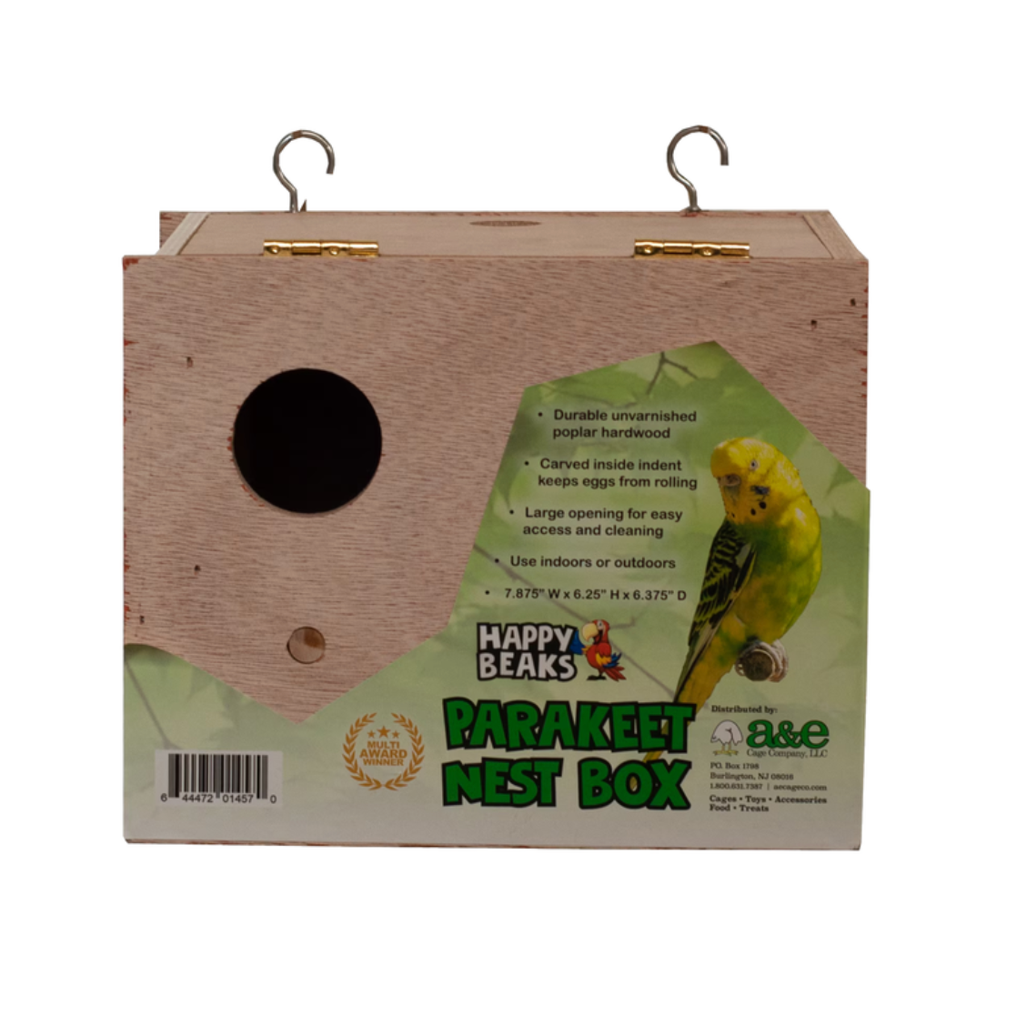Parakeet Nest Box 20cm