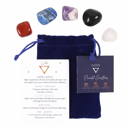 Water Element Zodiac Tumble Stone Set