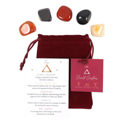 Fire Element Zodiac Tumble Stone Set