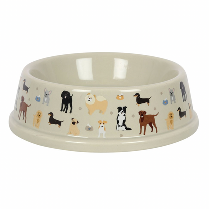 Dog Print Food Bowl
