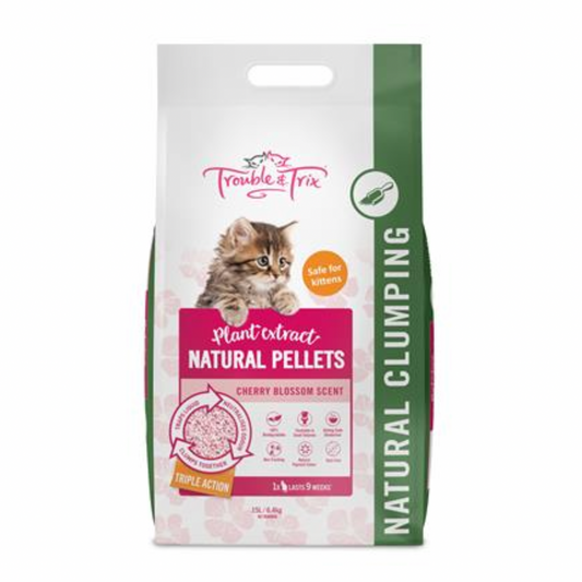 Trouble & Trix Tofu Cat Litter - Cherry Blossom
