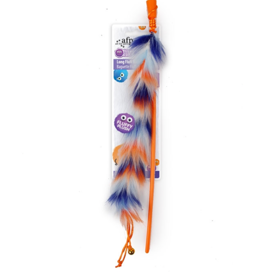 Furry Ball Cat Long Fluff Wand