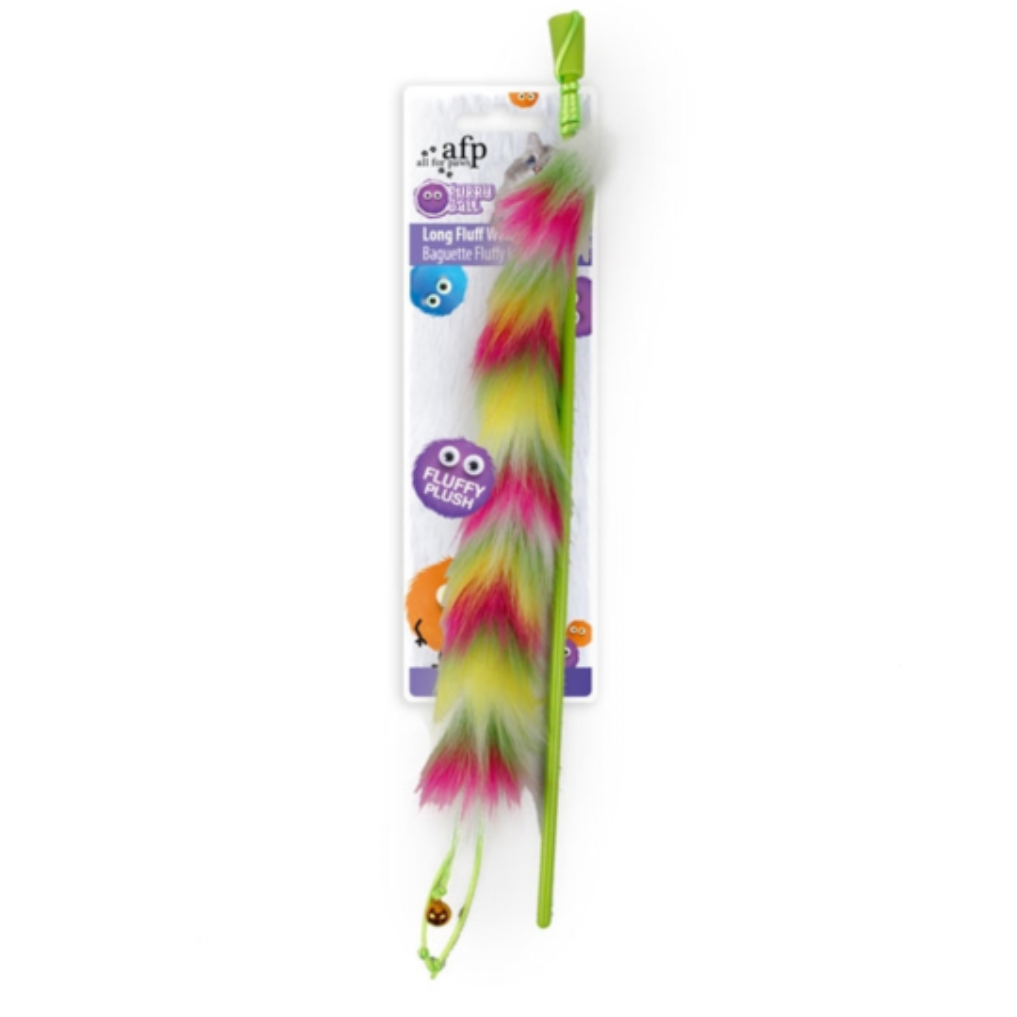 Furry Ball Cat Long Fluff Wand