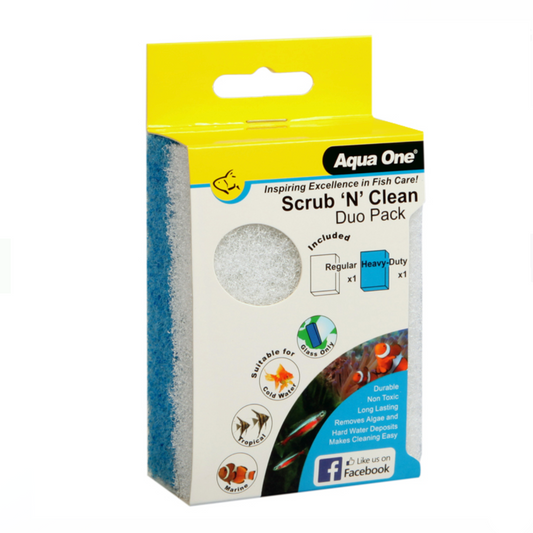 Aqua One Scrub N Clean Algae Pad Duo Pack