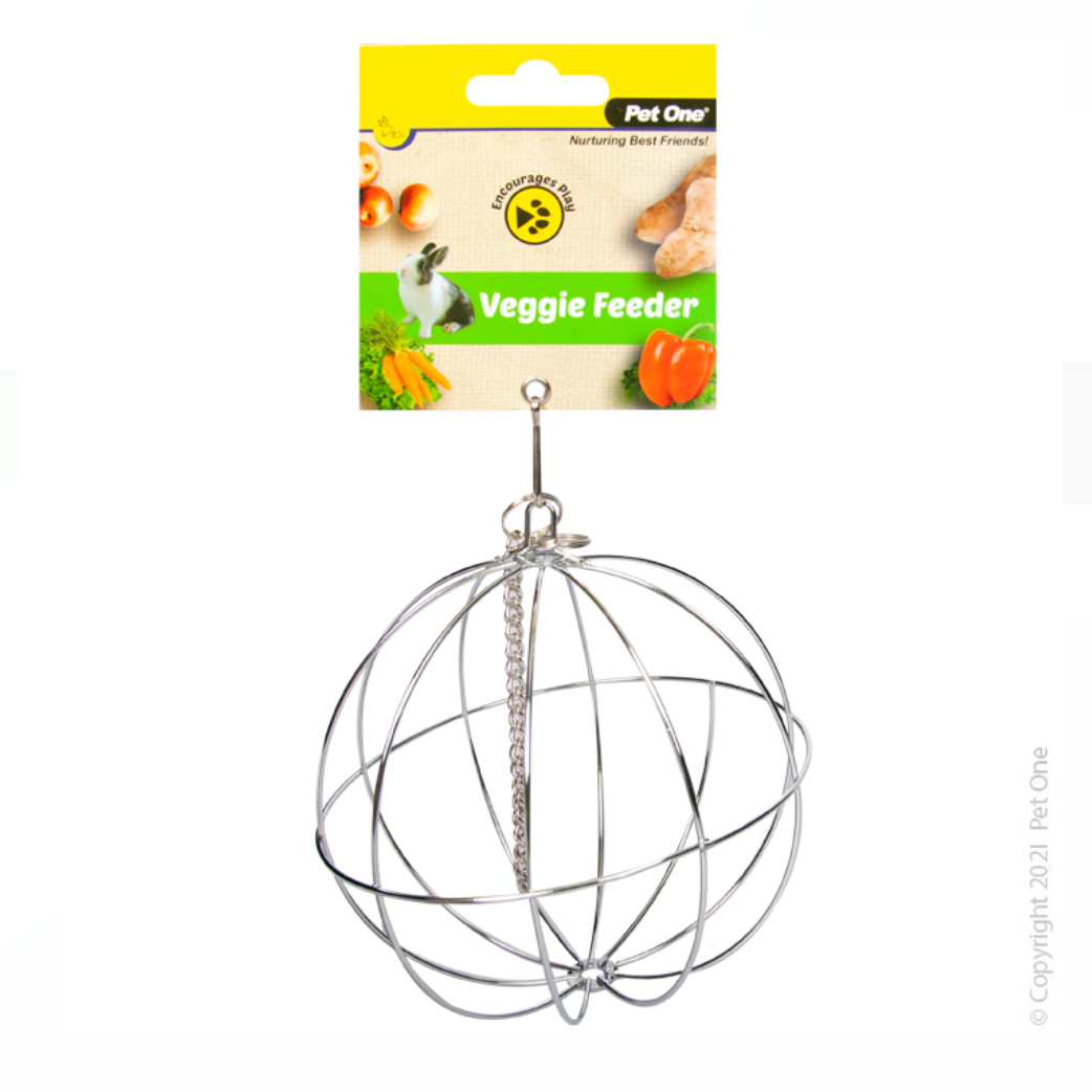 Pet One Veggie Feeder Ball Hanging 12cm