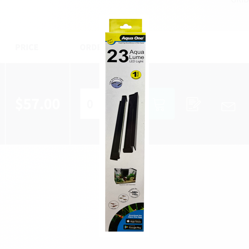 Aqua One AquaLume LED Light Unit 23cm 8.5w