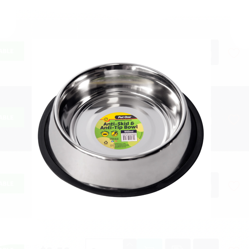 Pet One Bowl - Anti Ant Anti Tip S/steel